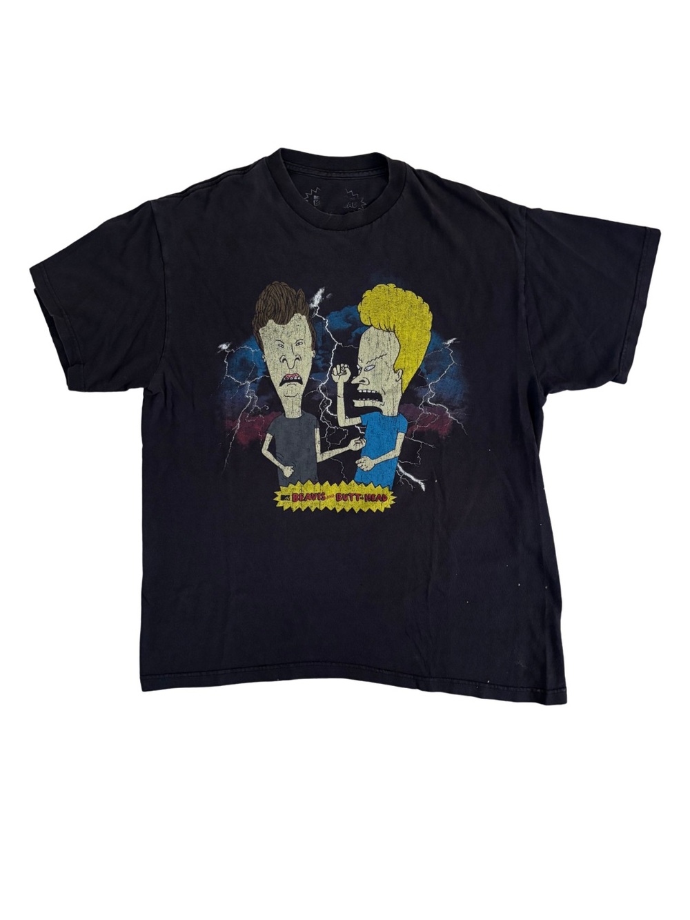 Beavis and Butt-Head Graphic Black T-Shirt